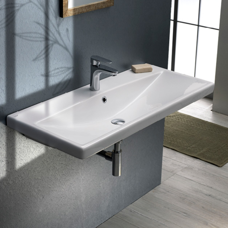 Turkuaz 032000-u Beyaz Elite Etajerli Lavabo 60×45 cm