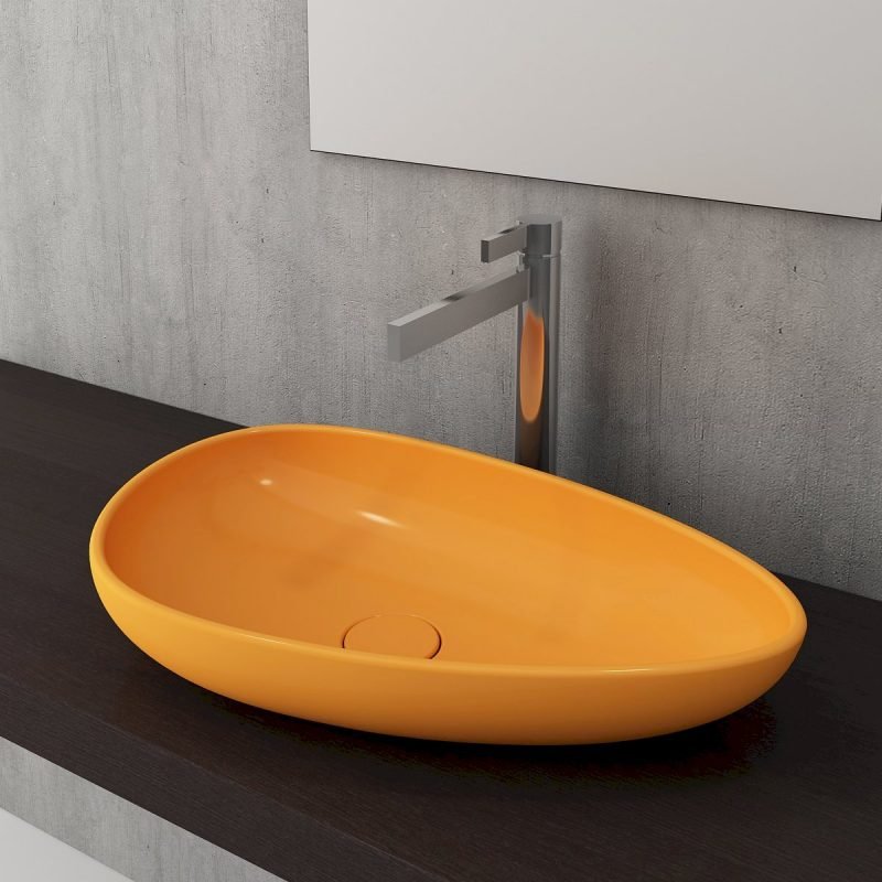 Bocchi 1114 P.Mandalina Sarısı Etna Çanak Lavabo 58 cm